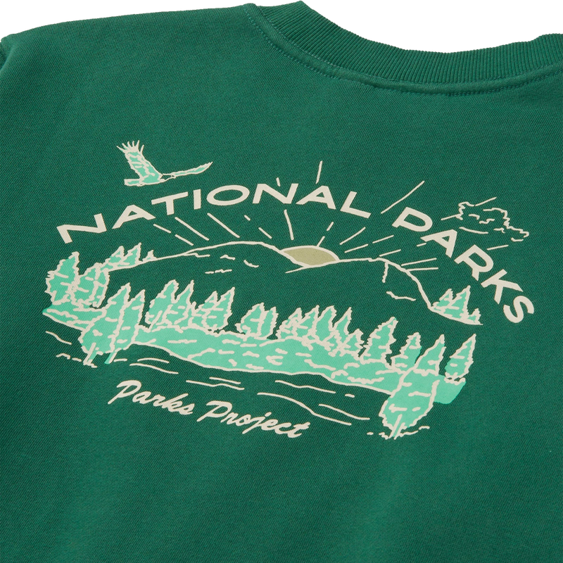 Women's National Parks Sunrise Cropped Crew, Parks Project Women's National Parks Sunrise Cropped Crew back logo