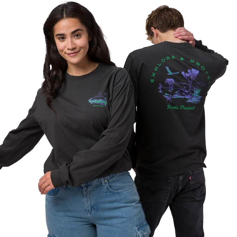 National Park Welcome Long Sleeve Tee, Parks Project National Park Welcome Long Sleeve Tee front and back