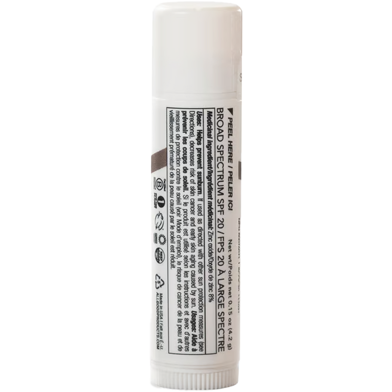 Coconut SPF 20 Lip Balm, All Good Coconut SPF 20 Lip Balm back