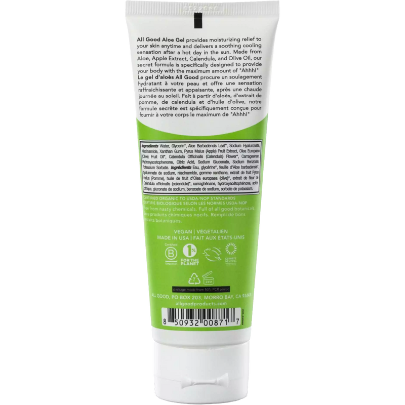 Ultra Moisturizing Aloe Gel, All Good Ultra Moisturizing Aloe Gel back