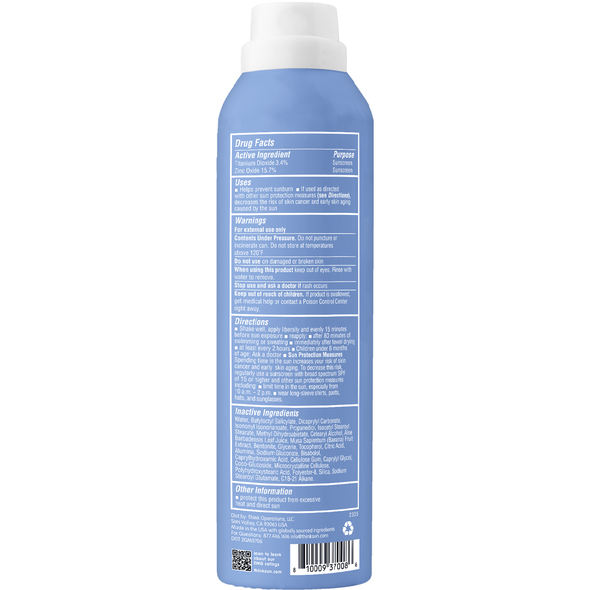 Thinksport Mineral Spray SPF 50 alternate view