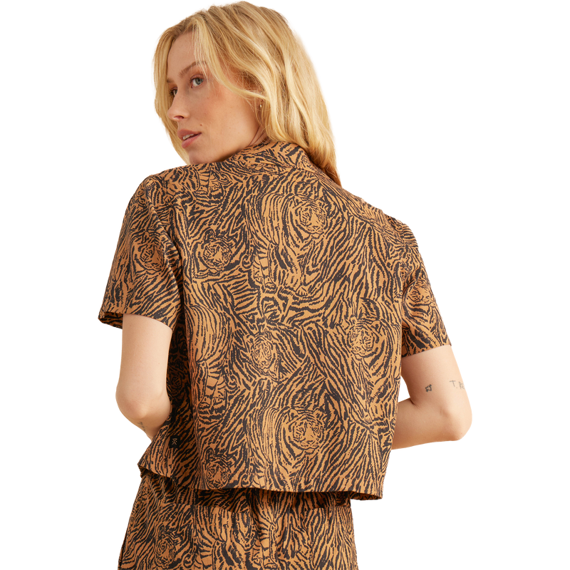 Women's Idle Short Sleeve, Roark Women's Idle Short Sleeve in TOB-Tobacco back