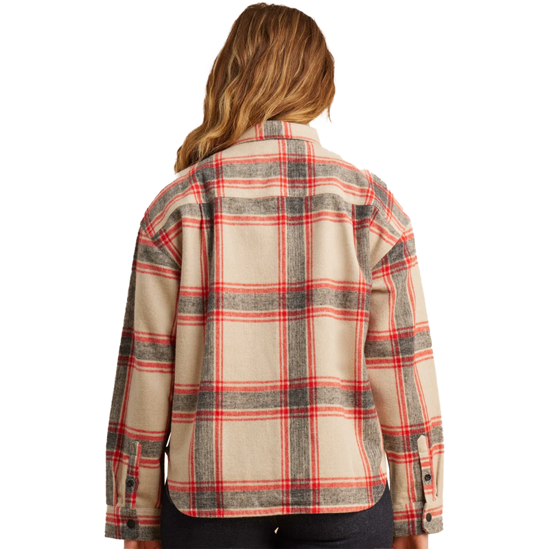 Women's Amberley Flannel Shirt Jacket, Roark Women's Amberley Flannel back