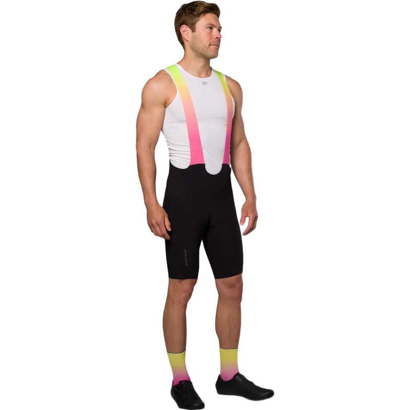 Men's Pro Air Bib Short, Pearl Izumi Men's Pro Air Bib Short in Black Gradient front right