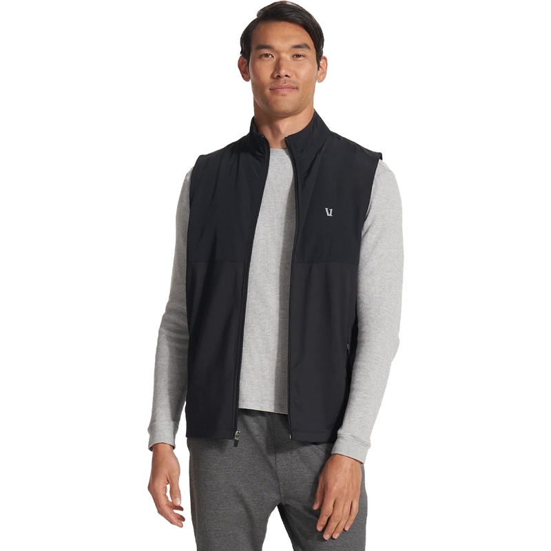 Men's Sunday Element Vest, Vuori Men's Sunday Element Vest open zipper