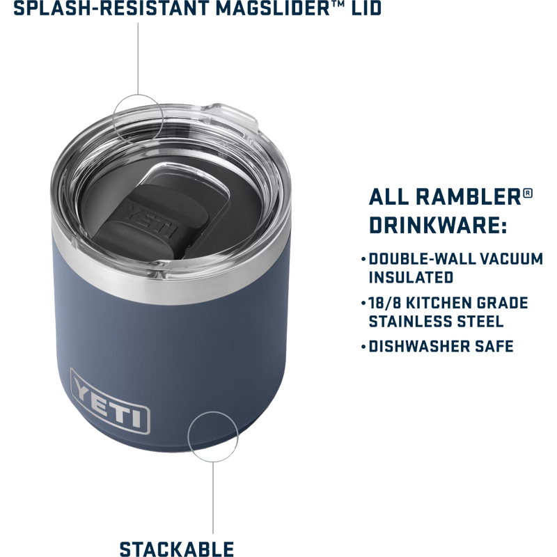 Rambler 10 oz Lowball 2.0, Yeti Rambler 10 oz Lowball 2.0 features