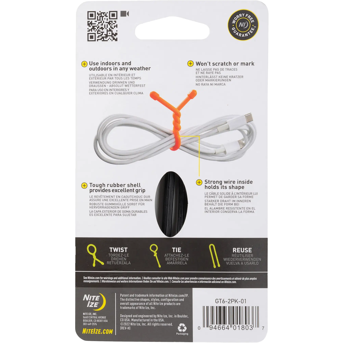 Gear Tie Reusable Rubber Twist Tie 6
