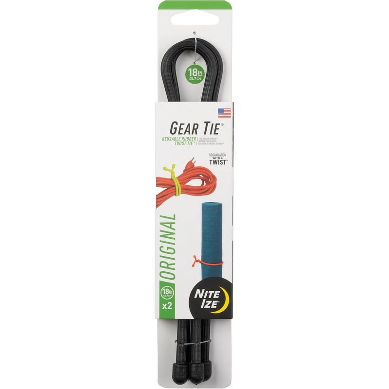 Gear Tie Reusable Rubber Twist Tie 18" -  2 Pack, Featured Image