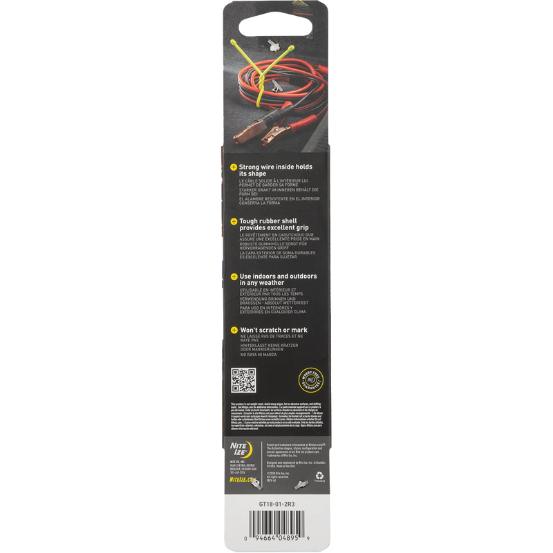 Gear Tie Reusable Rubber Twist Tie 18" -  2 Pack, Nite Ize Gear Tie Reusable Rubber Twist Tie 18" - 2 Pack back