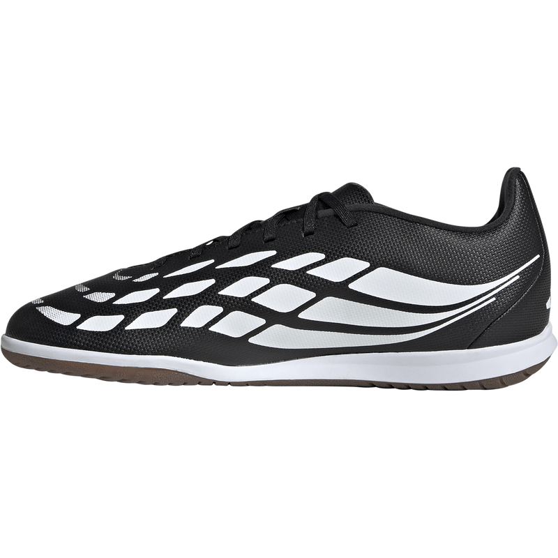 Predator Club Indoor Sala, Adidas Predator Club Indoor Sala in Core Black/White/Lucid Red inside right profile