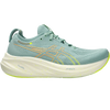 Asics Women's Nimbus 26 in Light Celadon/Safety Yellow