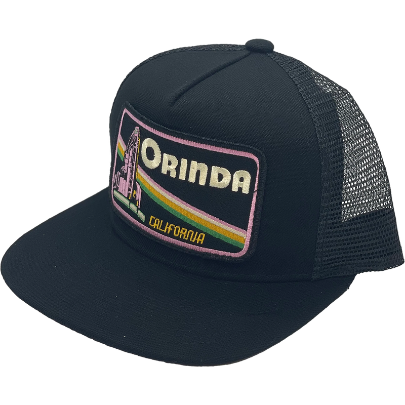 Orinda Theater Trucker, Bart Bridge Orinda Theater Trucker in Black front left