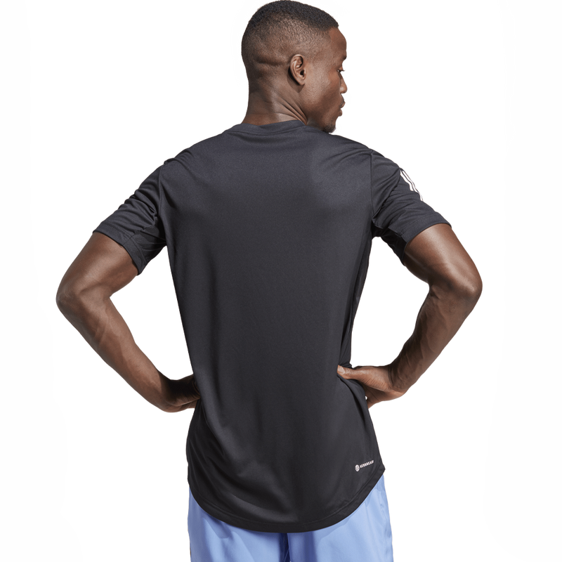 Men's Club 3 Stripe Tee, adidas Men's Club 3 Stripe Tee back