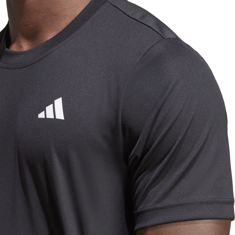 Men's Club 3 Stripe Tee, adidas Men's Club 3 Stripe Tee logo