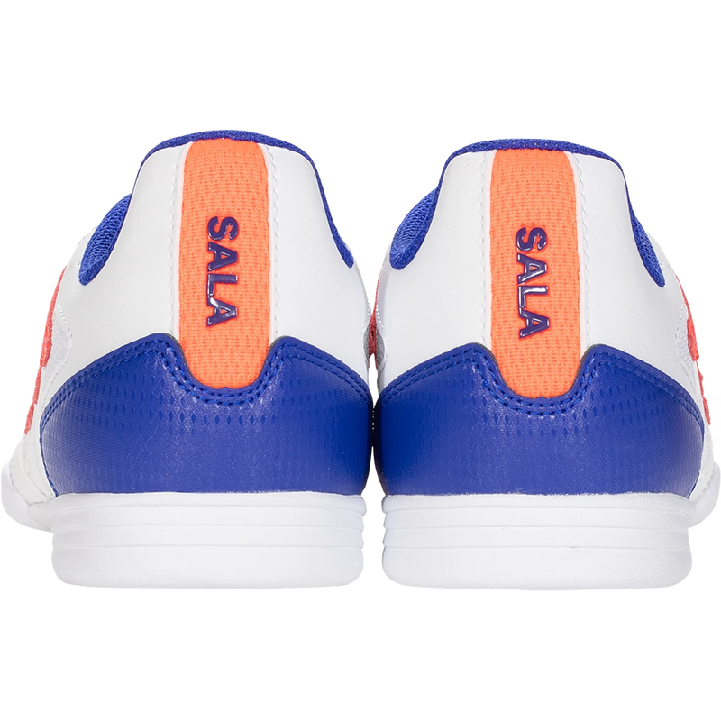 Youth Super Sala 2 Indoor, Adidas Youth Super Sala 2 in White/Solar Red/Lucid Blue back