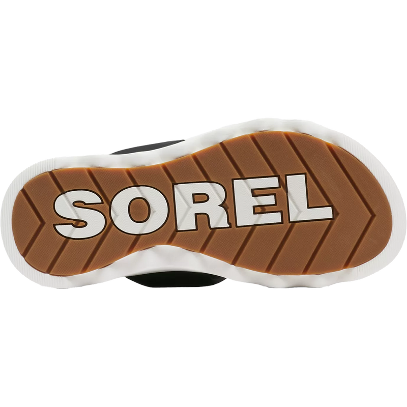 Women's Viibe Twist Slide, Sorel Women's Viibe Twist Slide in Black/Sea Salt bottom