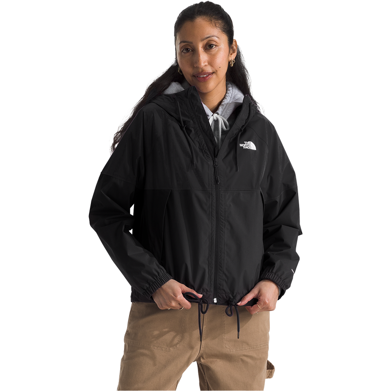 Women's Antora Rain Jacket, The North Face Women's Antora Rain Jacket in 4H0 TNF Black front