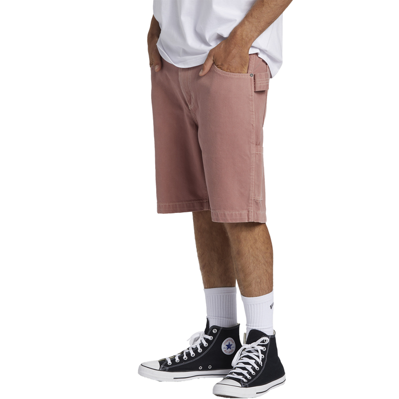 Men's Bad Dog Workwear Short, Billabong Men's Bad Dog Workwear Short in REW-Rosewood left