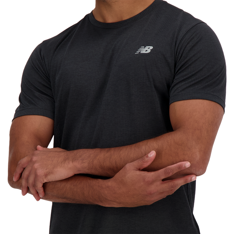 Men's Athletics Run T-Shirt, New Balance Men's NB Athletics Run T-Shirt logo