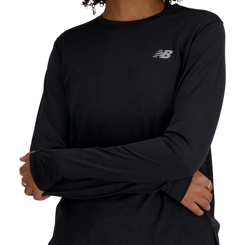 Women's NB Athletics Long Sleeve, New Balance Women's NB Athletics Long Sleeve logo