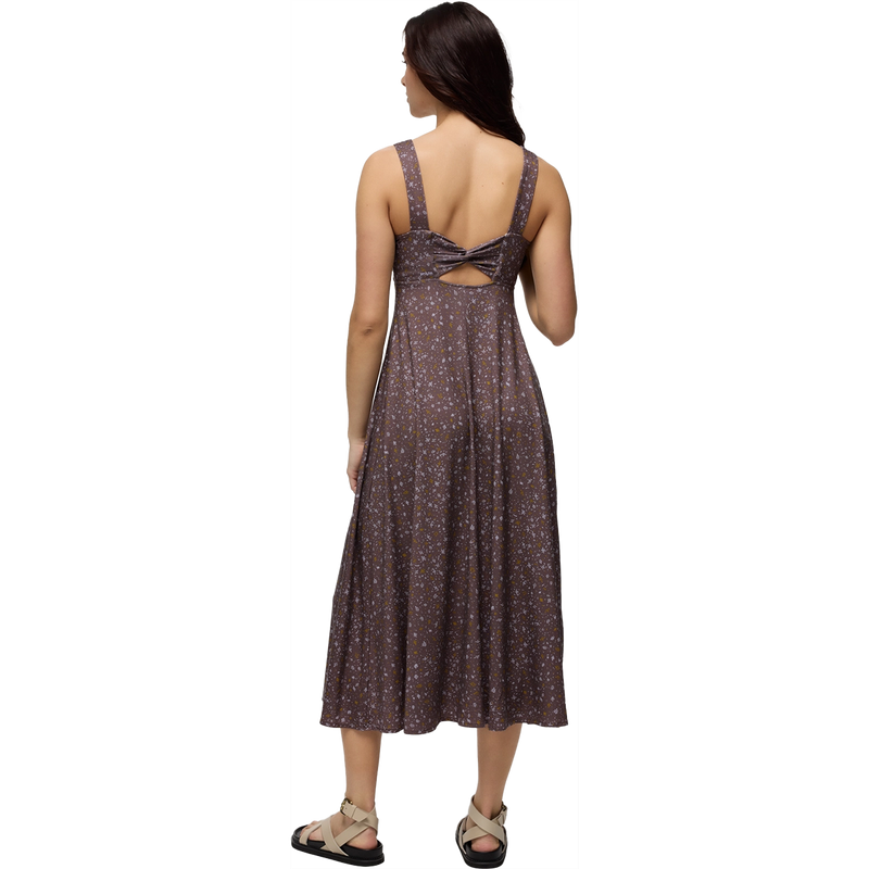 Women's Lata Beach Dress, Prana Women' Lata Beach Dress in Carob Springtime back