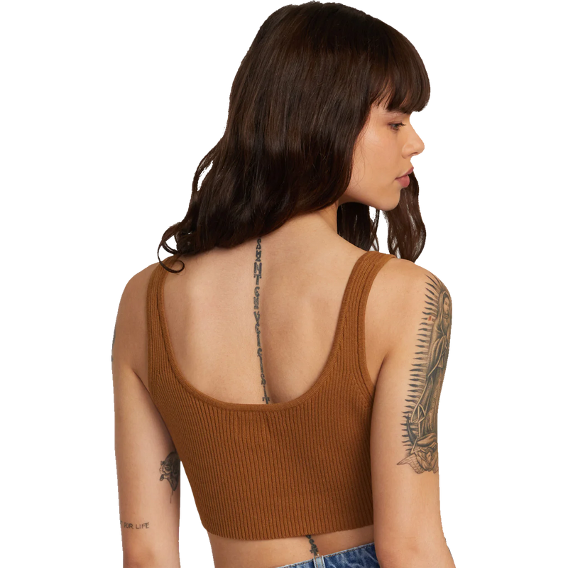 Women's Roundabout Sweater Tank, RVCA Women's Roundabout Sweater Tank back