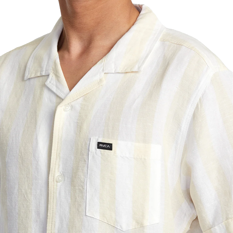 Men's Love Stripe Short Sleeve, RVCA Men's Love Stripe Short Sleeve pocket