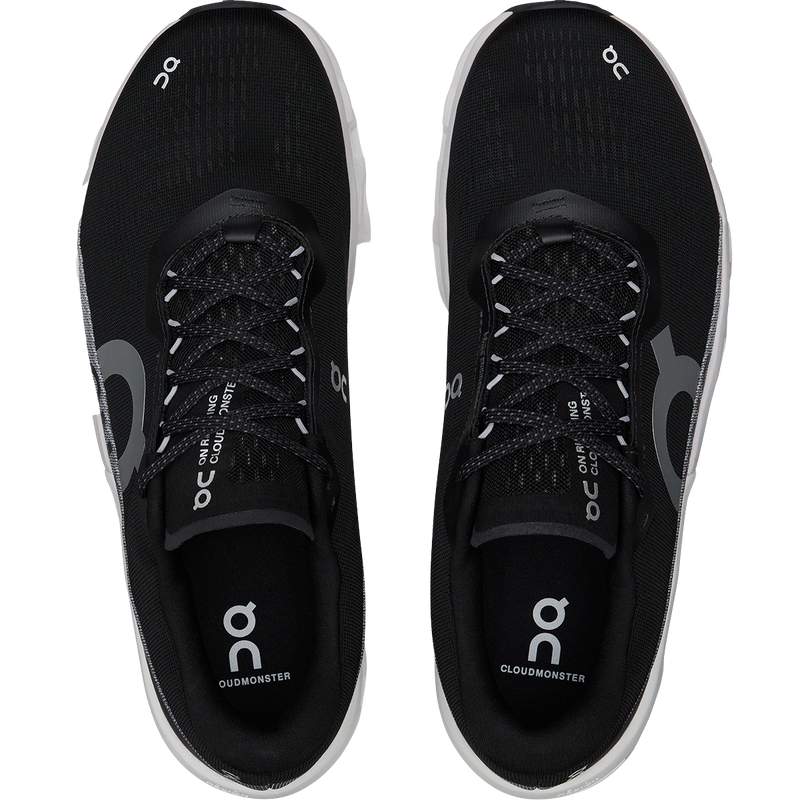 Men's Cloudmonster 2, On Men's Cloudmonster 2 in Black/Frost pair top
