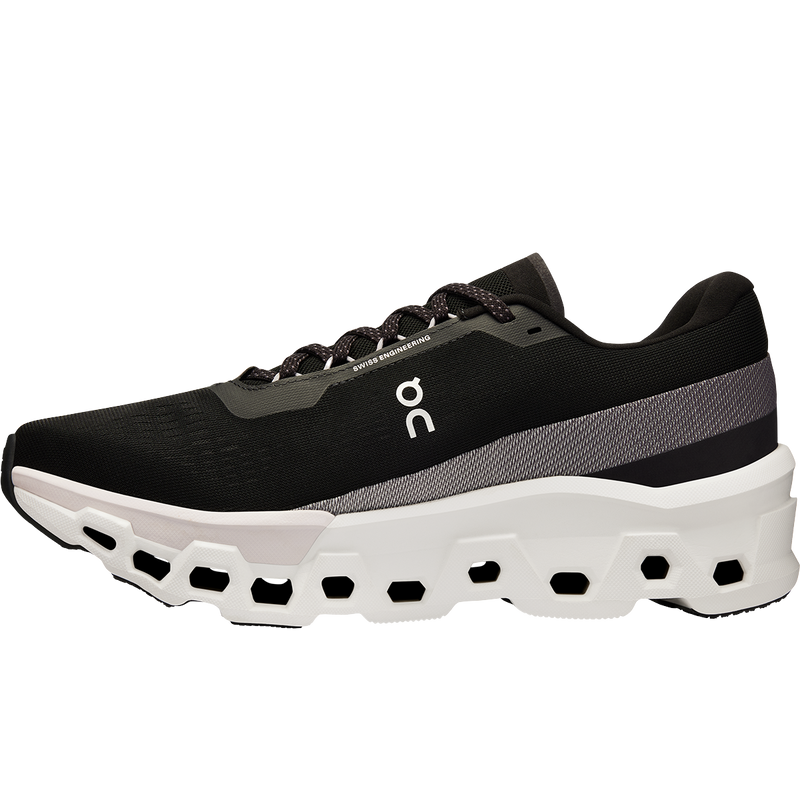Men's Cloudmonster 2, On Men's Cloudmonster 2 in Black/Frost left profile