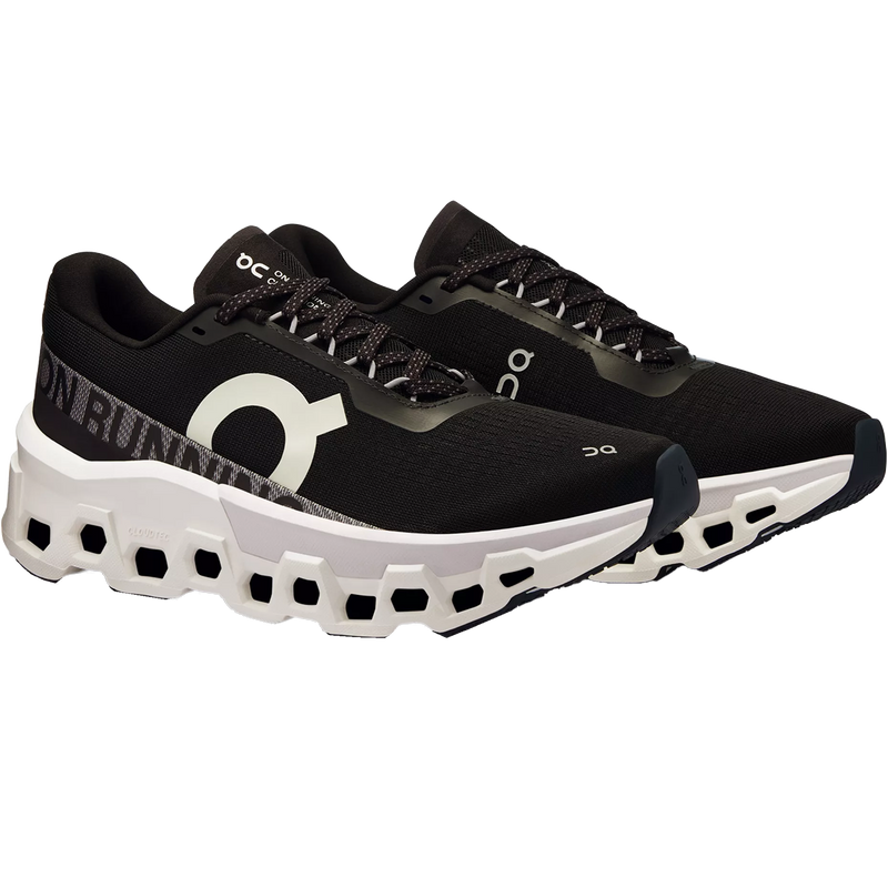 Women's Cloudmonster 2, On Women's Cloudmonster 2 in Black/Frost pair front right