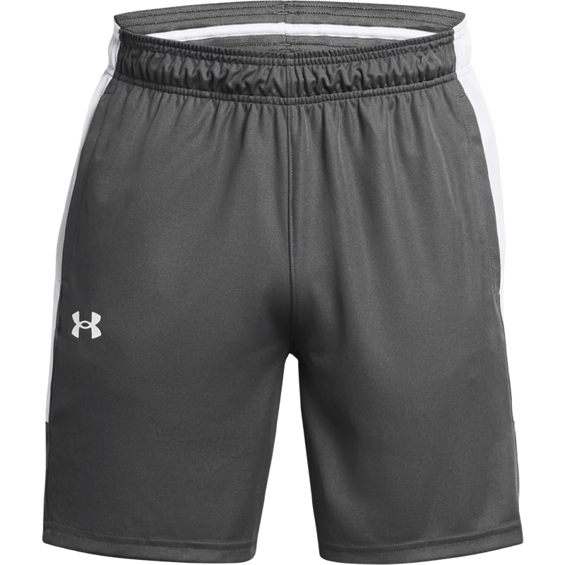 Under Armour Men's Baseline Zone 7" Shorts in Castlerock/White