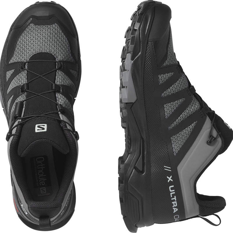 Men's X Ultra 4, Salomon Men's X Ultra 4 in Quiet Shade/Black top and inside right