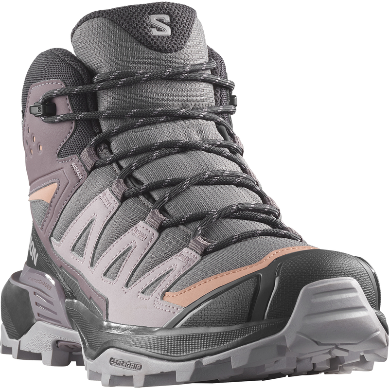 Women's X Ultra 360 Mid CSWP, Salomon Women's X Ultra 360 Mid CSWP in Plum Kitten front right