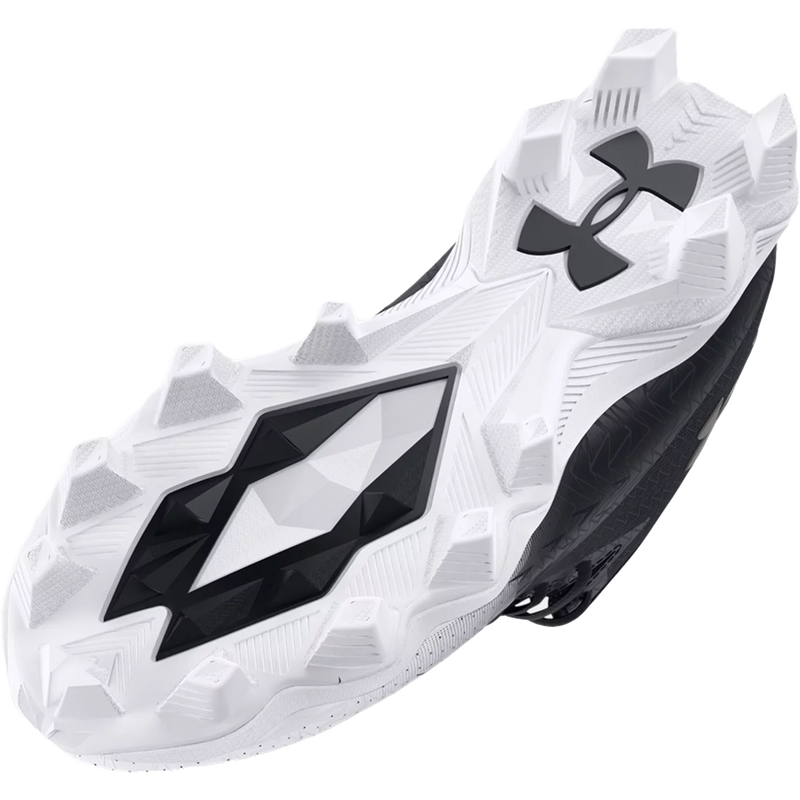 Youth Spotlight Franchise RM 4.0 Wide Football Cleats, Under Armour Youth Spotlight Franchise RM 4.0 Wide Football Cleats in black bottom cleat
