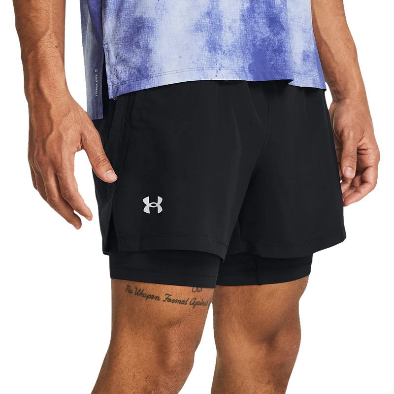 Men's Launch 5" 2-in-1 Shorts, Under Armour Men's Launch 5" 2-in-1 Shorts  side