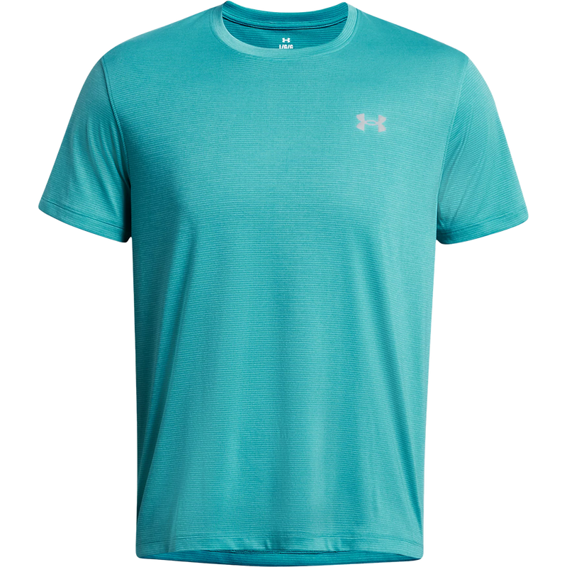 Under Armour Men's UA Launch Short Sleeve in Circuit Teal front