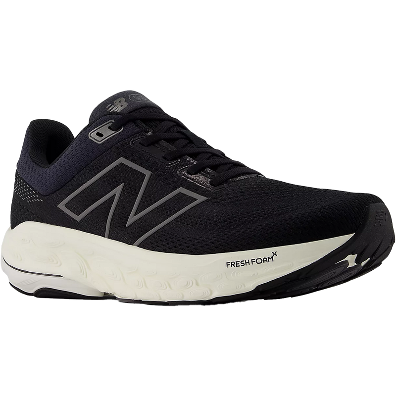 Men's Fresh Foam X 860 v14, New Balance Men's Fresh Foam 860 v14 in Black/Sea Salt front right