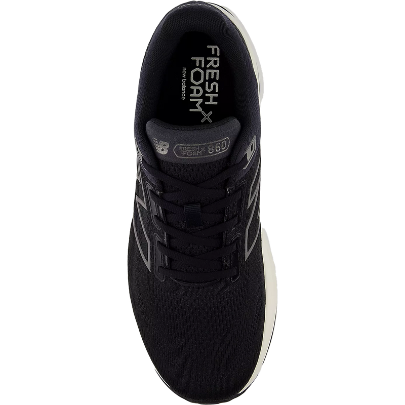 Men's Fresh Foam X 860 v14, New Balance Men's Fresh Foam 860 v14 in Black/Sea Salt top