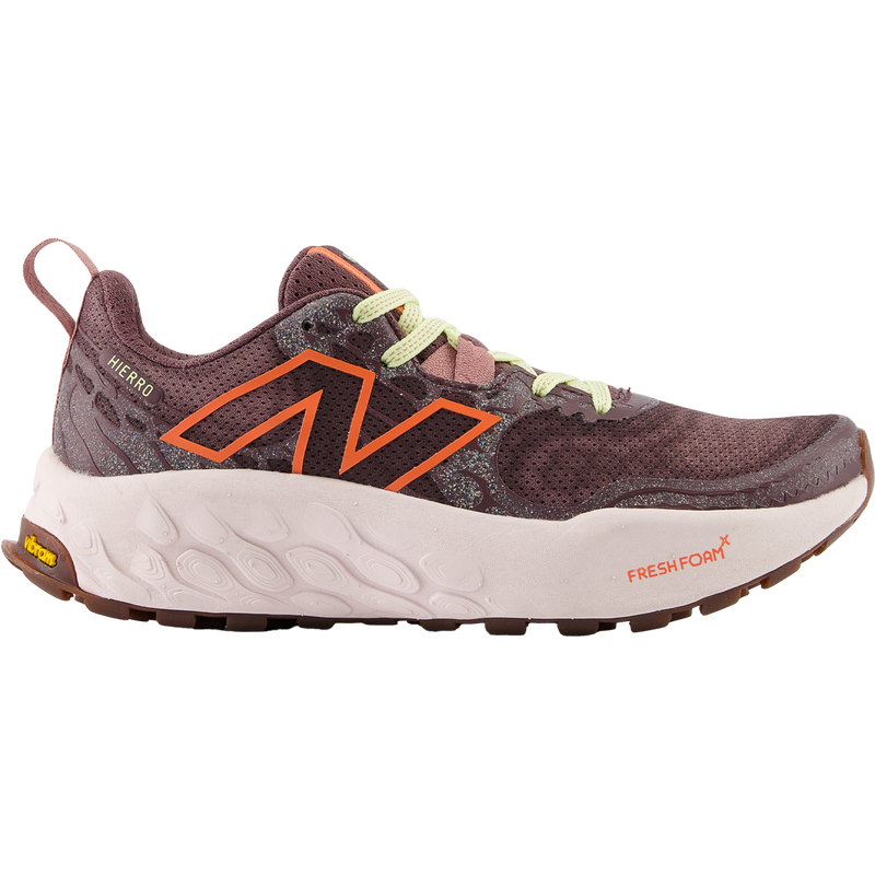 New Balance Women's X Hierro v8 in Licorice/Gulf Red