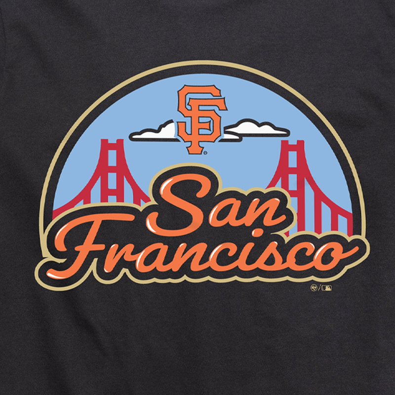 Men's Giants Region Franklin Tee, 47 Brand Men's Giants Region Franklin Tee logo