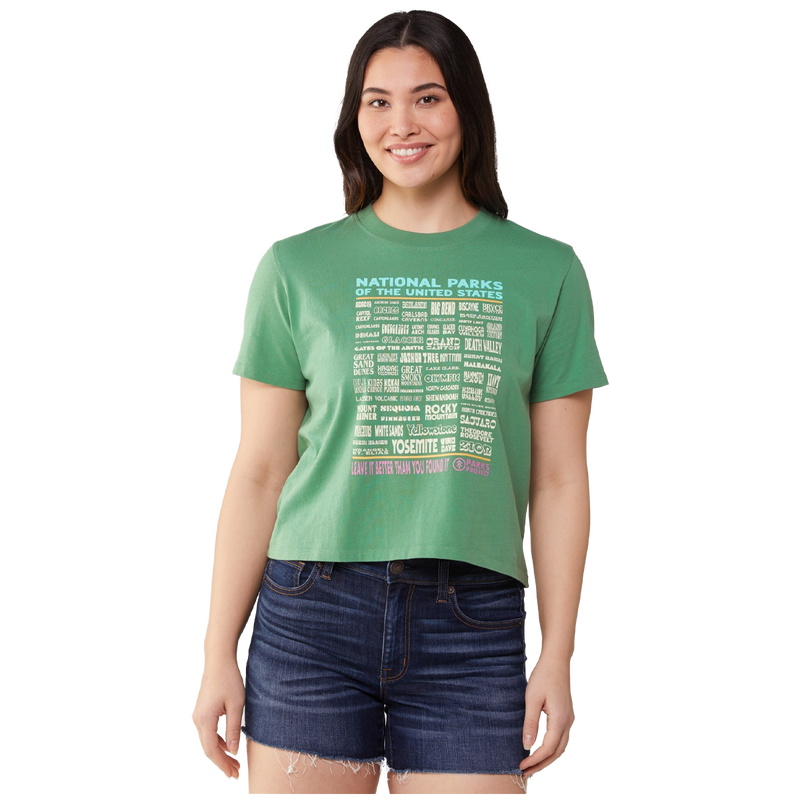 Women's National Parks Lineup Boxy Tee, Parks Project Women's National Parks Lineup Boxy Tee front