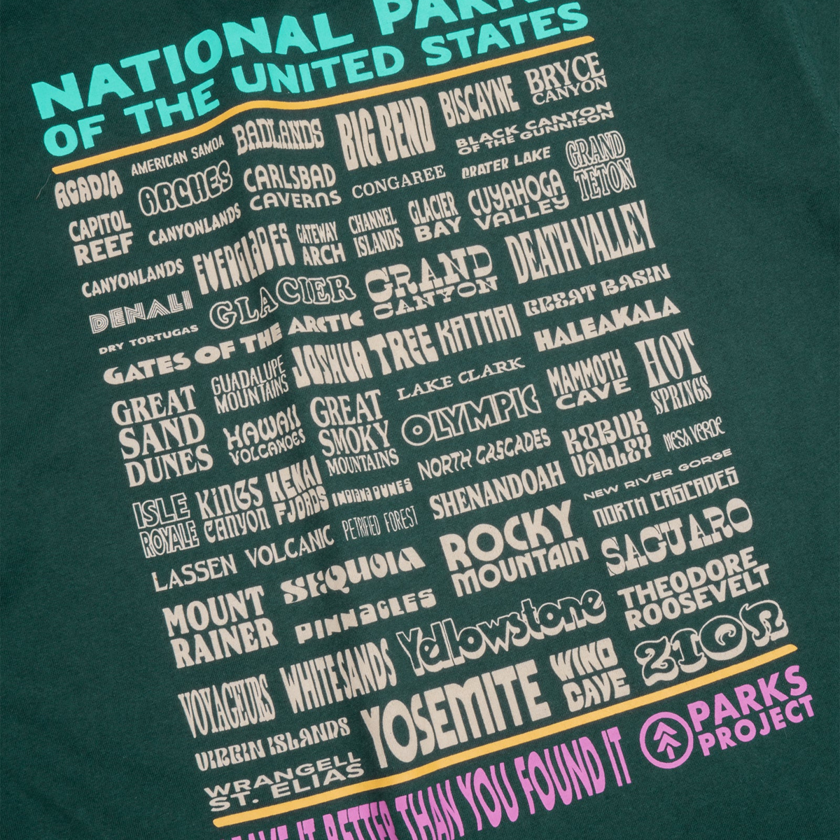 Men's National Parks Lineup Pocket Tee alternate view