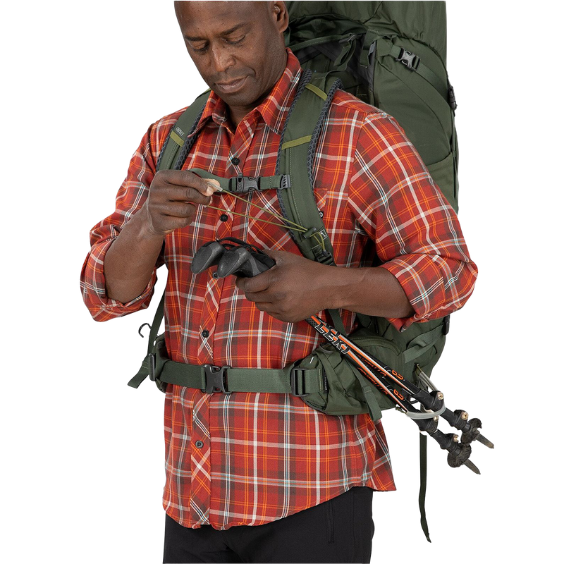 kestrel osprey backpack with frame red and gray 38 body comfort Osprey Kestrel LT 45 Backpacking