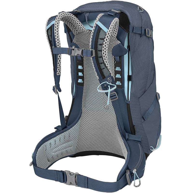 Women's Sirrus 34, Osprey Women's Sirrus 34 in Muted Space Blue back harness