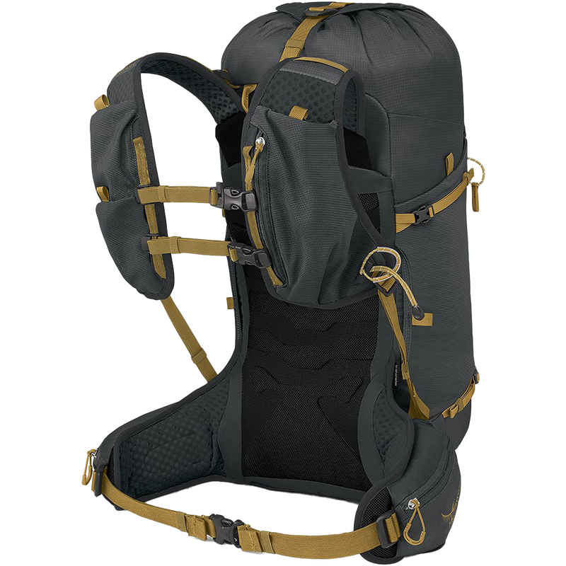 Talon Velocity 30, Osprey Talon Velocity 30 in Dark Charcoal/Tumbleweed Yellow harness
