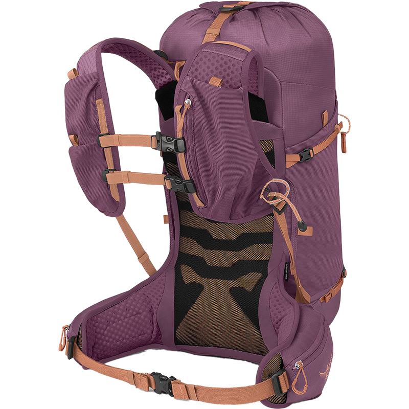 Women's Tempest Velocity 30, Osprey Women's Tempest Velocity 30 in Pashmina/Melon harness