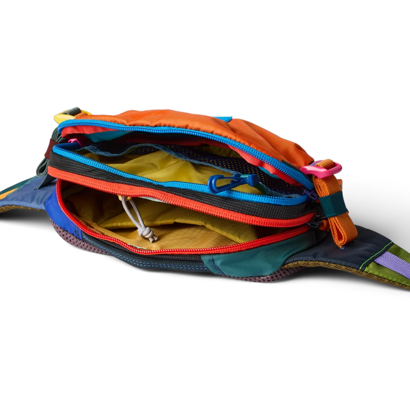 Allpa X 1.5L Hip Pack, Cotopaxi Allpa X 1.5L Hip Pack in Del Dia unzipped
