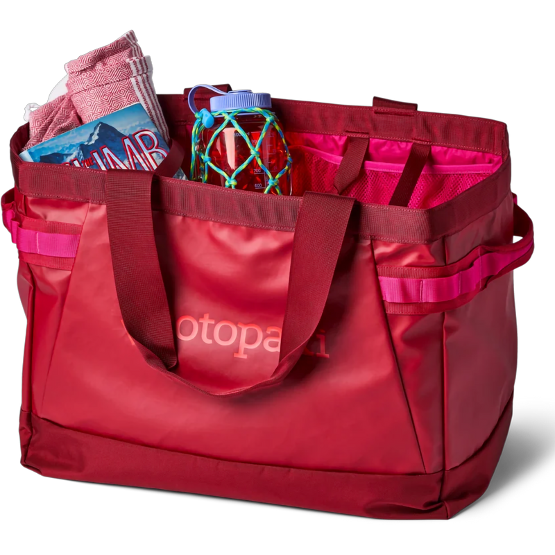 Allpa 60L Gear Hauler Tote, Cotopaxi Allpa 60L Gear Hauler Tote in Crimson loaded