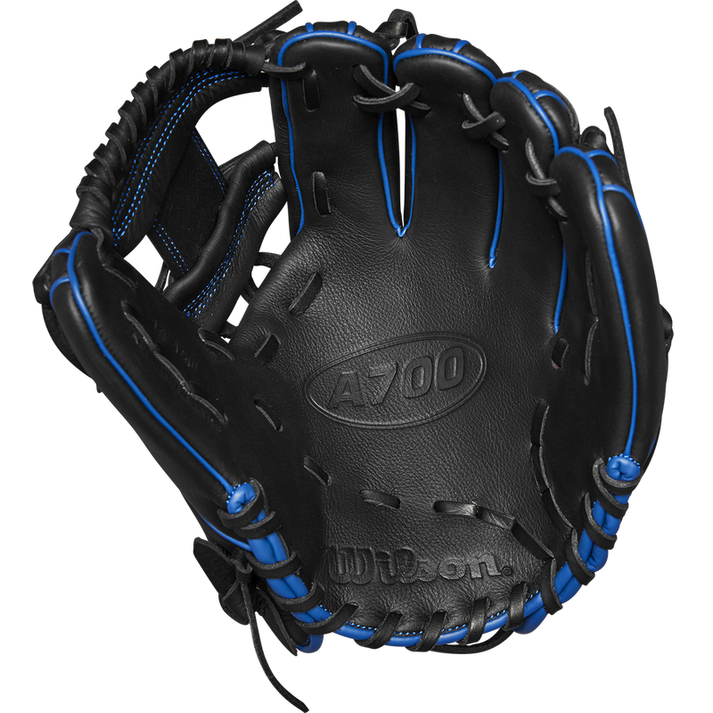 A700 PF Infield/Outfield 11.25" H-Web, Wilson A700 PF Infield/Outfield 11.25" H-Web 2024 in Black Royal palm