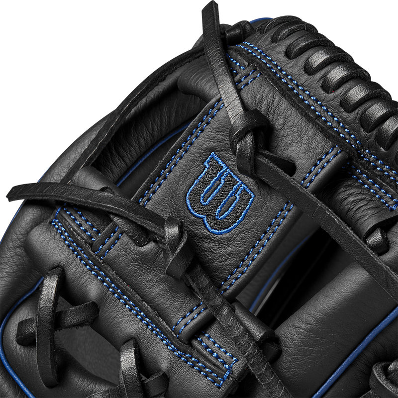 A700 PF Infield/Outfield 11.25" H-Web, Wilson A700 PF Infield/Outfield 11.25" H-Web 2024 in Black Royal webbing